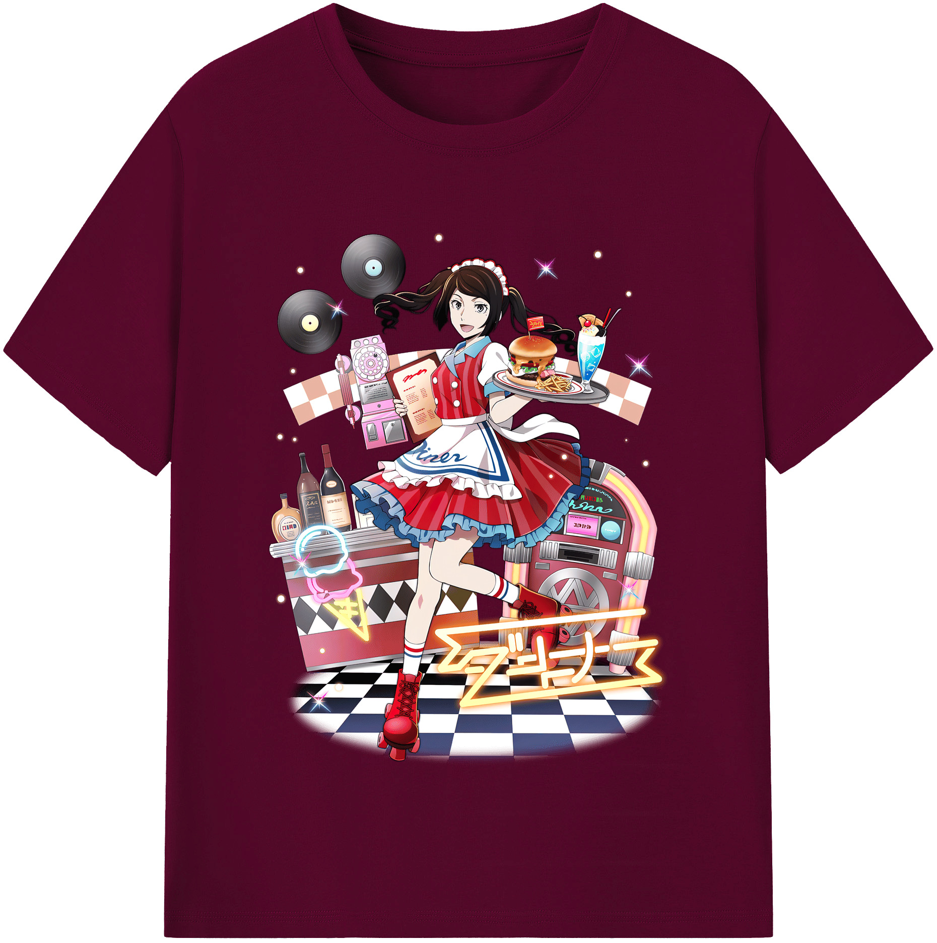 （画像用） 文豪ストレイドッグス Bungo Stray Dogs レディースカジュアルプリントTシャツ（綿100％）
